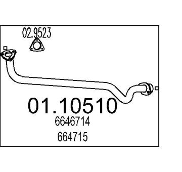 Výfuková trubka MTS 01.10510