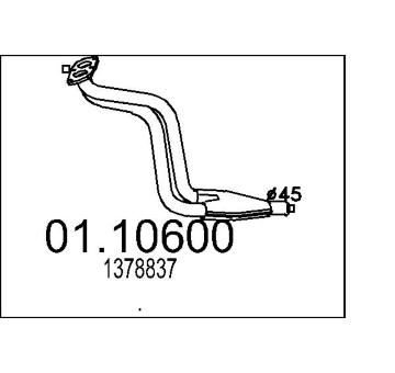 Výfuková trubka MTS 01.10600