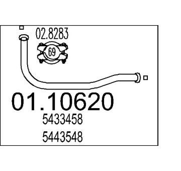 Výfuková trubka MTS 01.10620