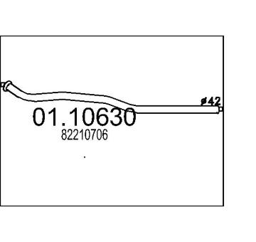 Výfuková trubka MTS 01.10630