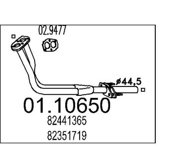 Výfuková trubka MTS 01.10650