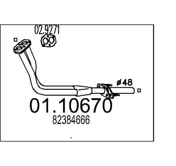 Výfuková trubka MTS 01.10670