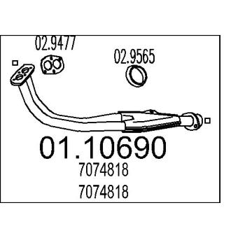 Výfuková trubka MTS 01.10690