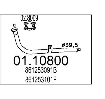 Výfuková trubka MTS 01.10800