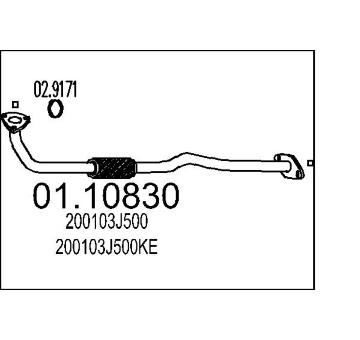 Výfuková trubka MTS 01.10830