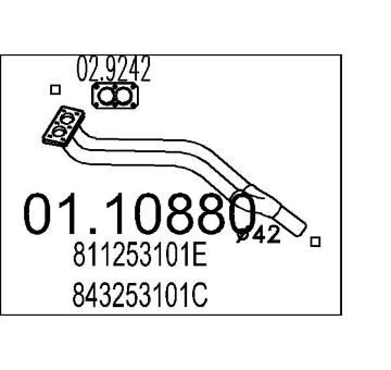 Výfuková trubka MTS 01.10880