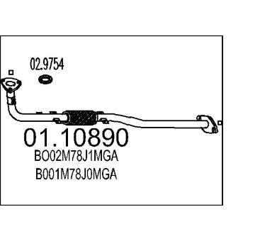 Výfuková trubka MTS 01.10890