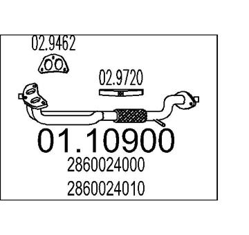 Výfuková trubka MTS 01.10900