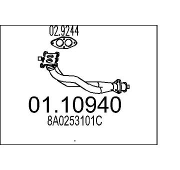 Výfuková trubka MTS 01.10940