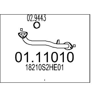 Výfuková trubka MTS 01.11010
