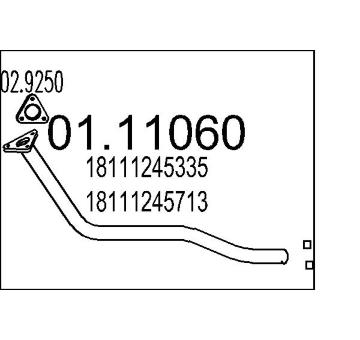 Výfuková trubka MTS 01.11060