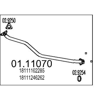 Výfuková trubka MTS 01.11070