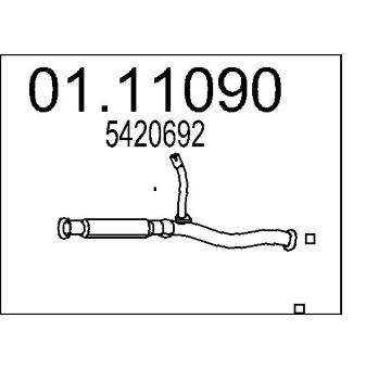 Výfuková trubka MTS 01.11090