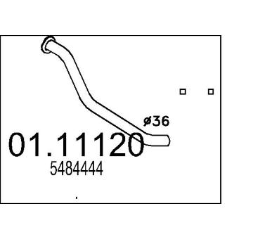Výfuková trubka MTS 01.11120