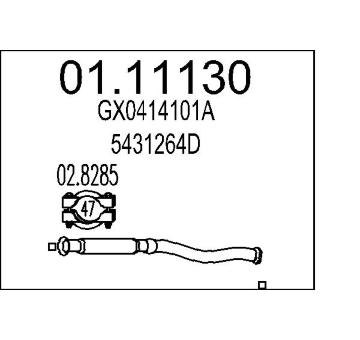 Výfuková trubka MTS 01.11130