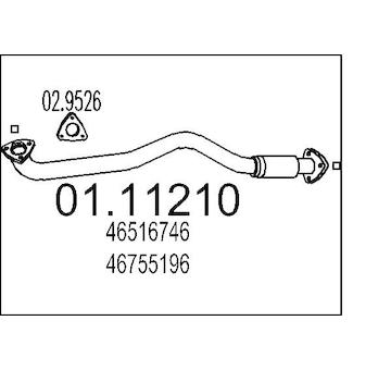 Výfuková trubka MTS 01.11210