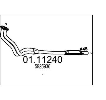 Výfuková trubka MTS 01.11240