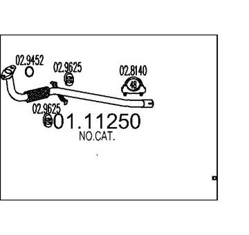 Výfuková trubka MTS 01.11250