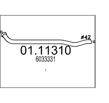 Výfuková trubka MTS 01.11310