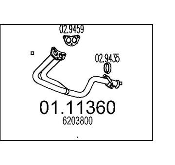 Výfuková trubka MTS 01.11360