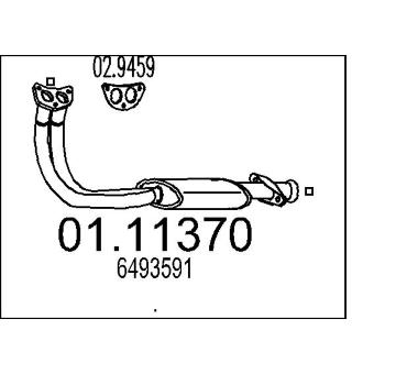 Výfuková trubka MTS 01.11370