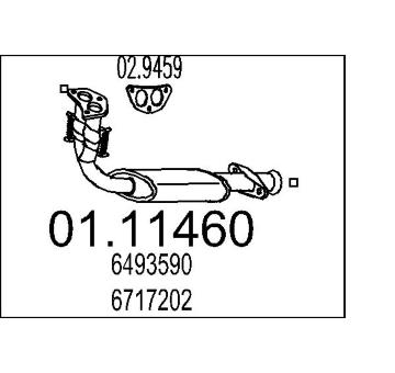 Výfuková trubka MTS 01.11460