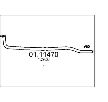 Výfuková trubka MTS 01.11470