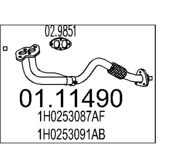 Výfuková trubka MTS 01.11490