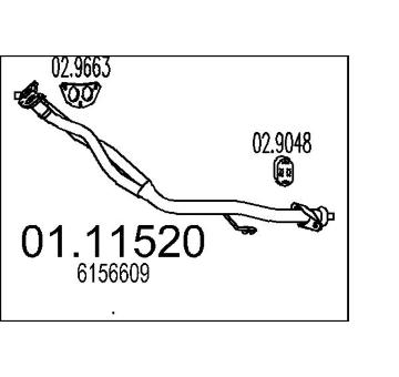 Výfuková trubka MTS 01.11520