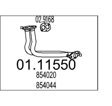 Výfuková trubka MTS 01.11550