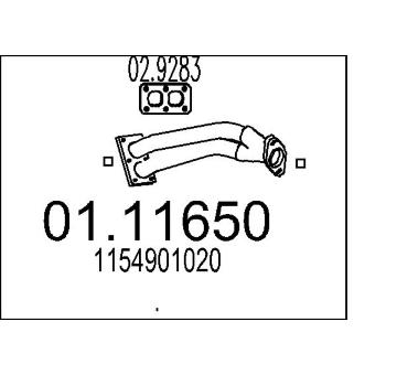 Výfuková trubka MTS 01.11650