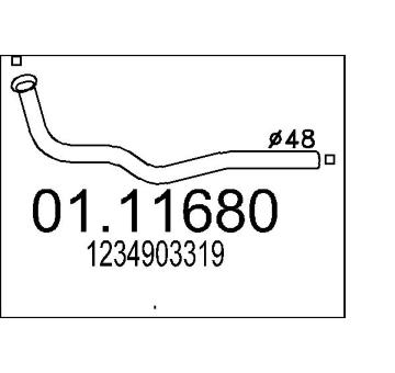 Výfuková trubka MTS 01.11680