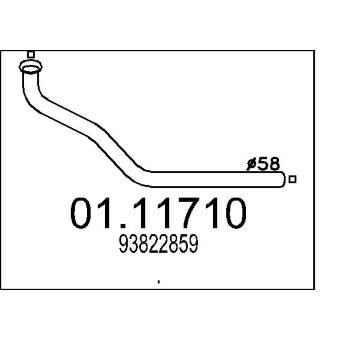 Výfuková trubka MTS 01.11710