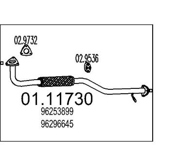 Výfuková trubka MTS 01.11730