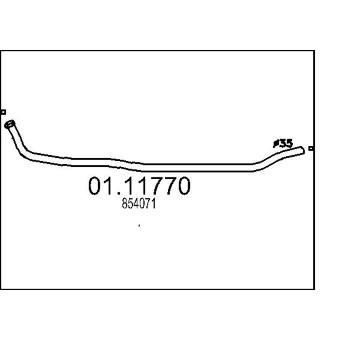 Výfuková trubka MTS 01.11770