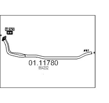 Výfuková trubka MTS 01.11780