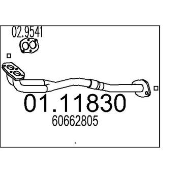 Výfuková trubka MTS 01.11830