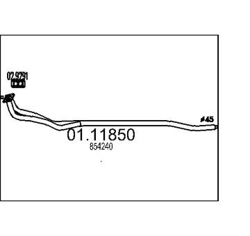 Výfuková trubka MTS 01.11850
