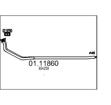 Výfuková trubka MTS 01.11860
