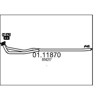 Výfuková trubka MTS 01.11870