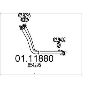 Výfuková trubka MTS 01.11880