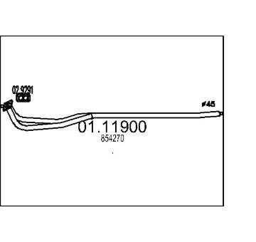Výfuková trubka MTS 01.11900