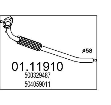 Výfuková trubka MTS 01.11910