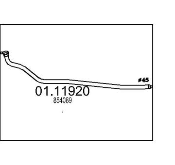 Výfuková trubka MTS 01.11920