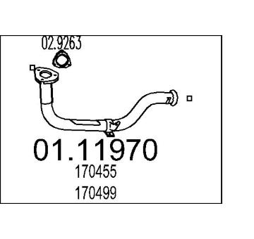 Výfuková trubka MTS 01.11970