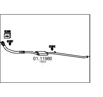 Výfuková trubka MTS 01.11980