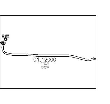 Výfuková trubka MTS 01.12000