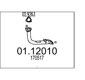 Výfuková trubka MTS 01.12010