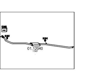 Výfuková trubka MTS 01.12040
