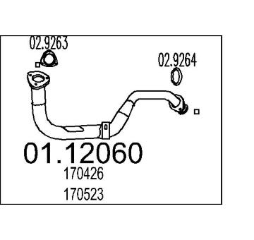Výfuková trubka MTS 01.12060